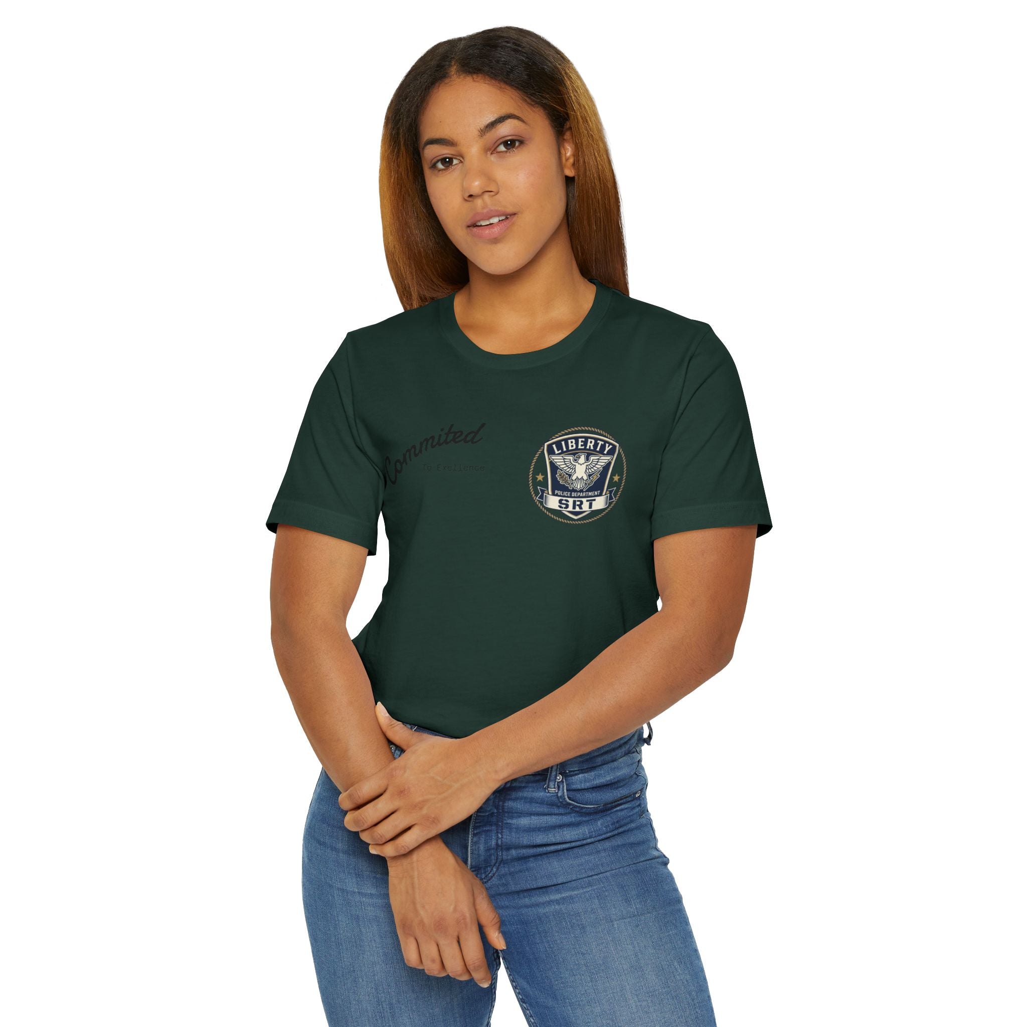 SRT Eagle Shield T-Shirt — 'Committed' Logo Military-Style Tee