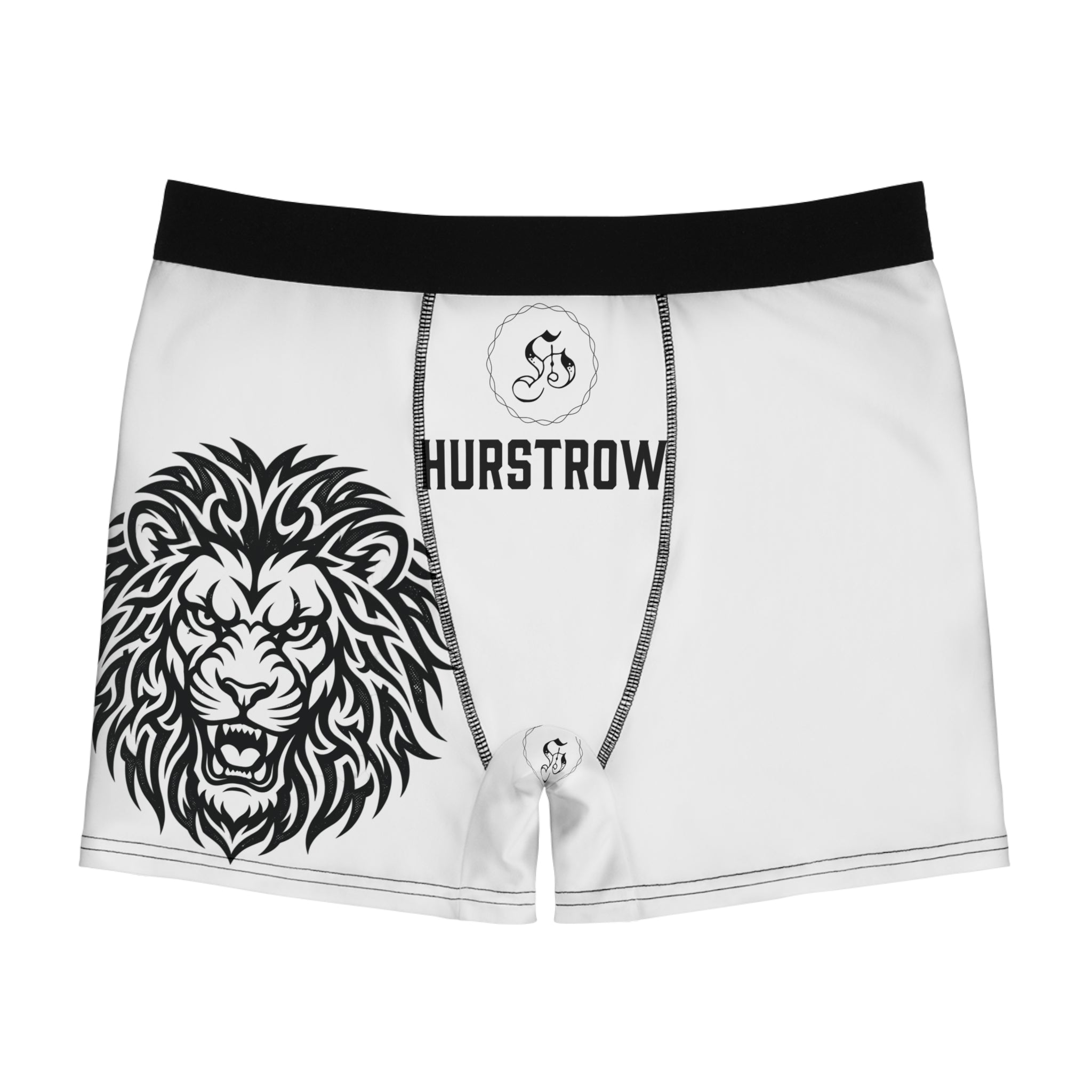 Men's Boxer Briefs — 'Progress Over Perfection' Lion Graphic Boxer Briefs
